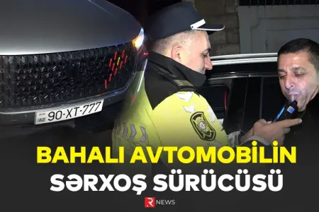 Bahalı avtomobilin SƏRXOŞ SÜRÜCÜSÜ - — ÖZƏL video