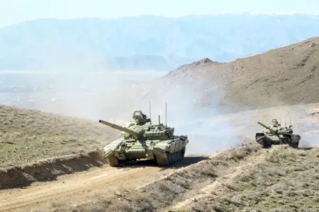 Naxçıvanda təlim: - TANK, ARTİLLERİYA, HAVA HÜCUMUNDAN MÜDAFİƏ... - VİDEO