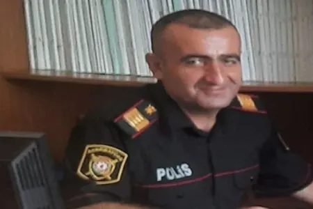 Həlak olan polisin medalı ailəsinə verildi