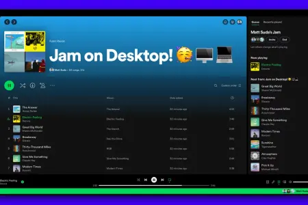 "Spotify Jam" indi kompüterdə