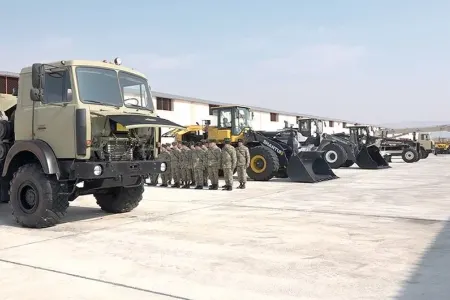 ƏÜO-da mühəndis təminatı bölmələrinin hazırlığı - Video
