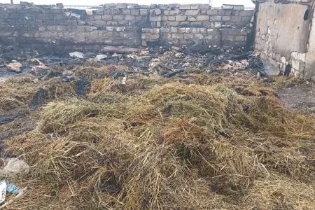 Goranboyda ferma yandırılıb