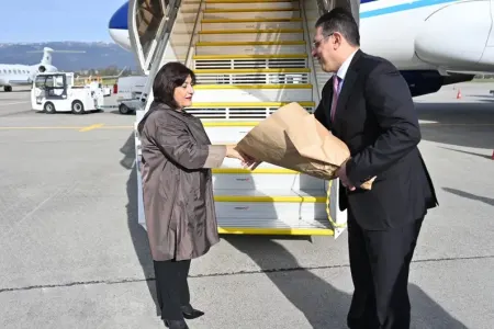 Sahibə Qafarovanın İsveçrəyə səfəri başladı
