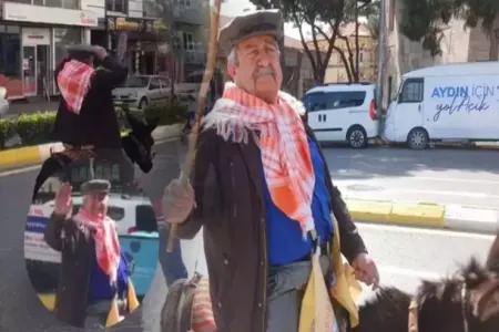 Eşşəklə seçki kampaniyası keçirdi