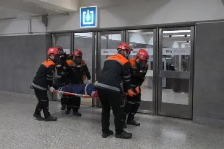 "Əhmədli" stansiyasında həyəcan siqnalı - VİDEO