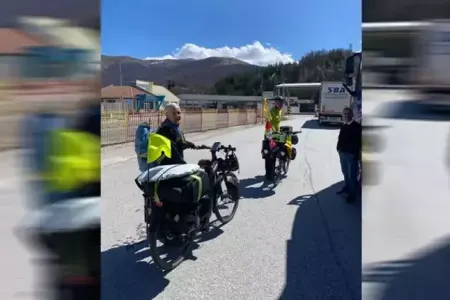 Velosipedlə Həcc ziyarətinə gedirlər - FOTO