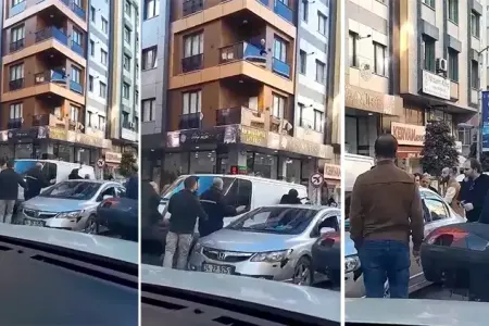 Dəhşətli anlar: Sürücüyə balta ilə hücum etdi - VİDEO