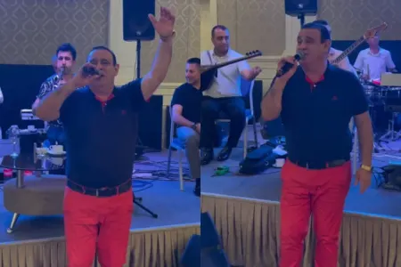 Tacir Şahmalıoğlunun qırmızı şalvarı gündəm oldu