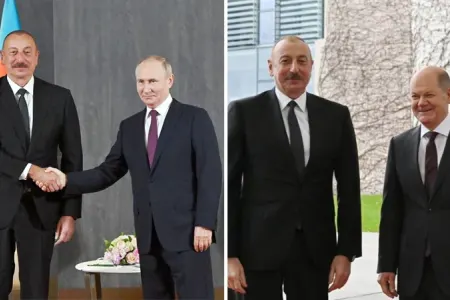 İlham Əliyev Moskvada Putinlə, Berlində Şoltsla görüşəcək