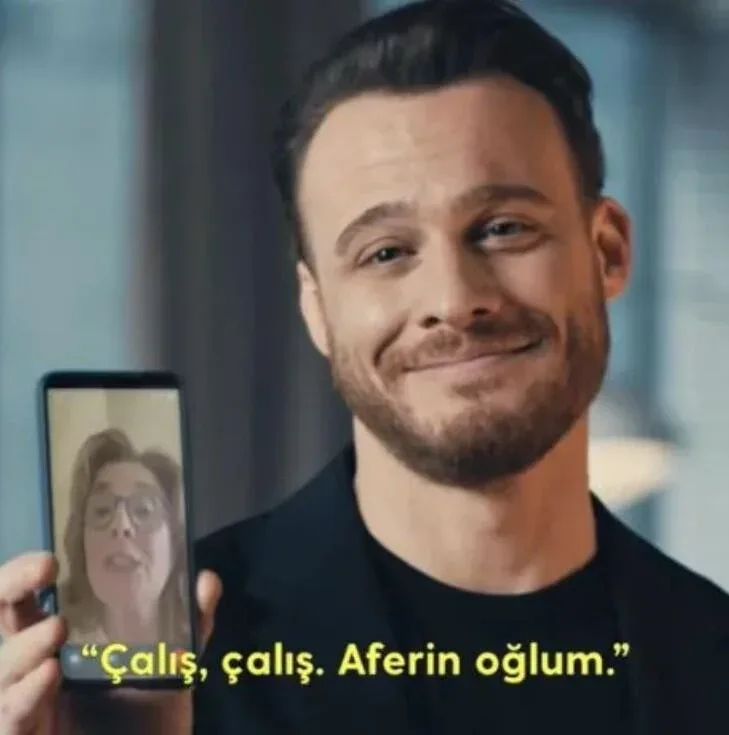 Kerem anası ilə reklama çəkildi - FOTO