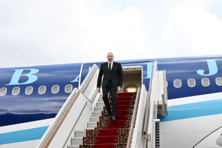 İlham Əliyev Rusiyada işgüzar səfərdədir