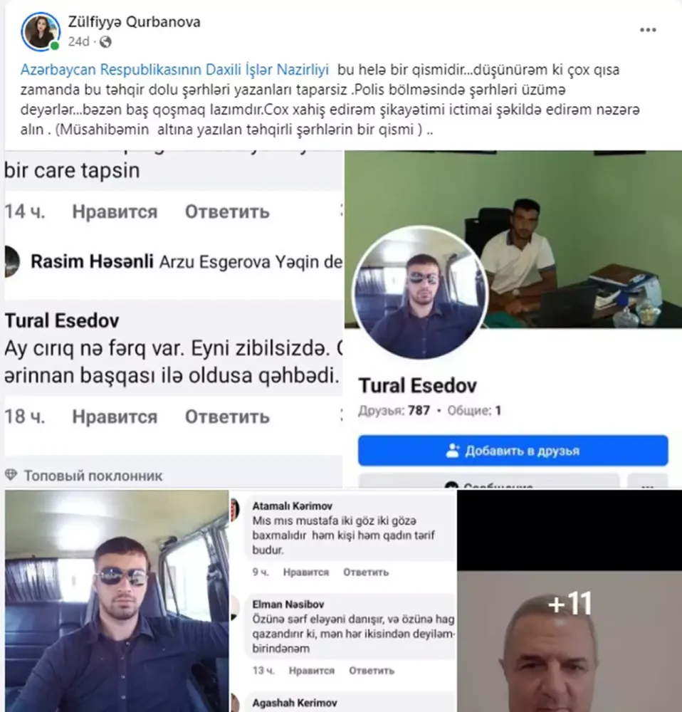 Onu təhqir edən şəxsləri ifşa etdi