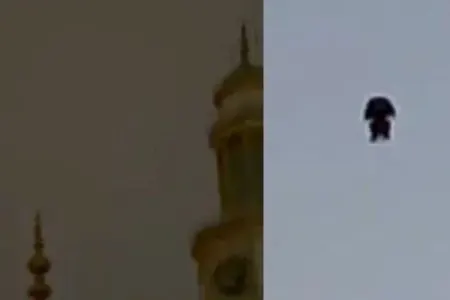 Səmada insanabənzər obyekt görünüb