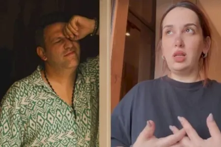 Aktyor xanımını siqaretlə yandırmağından - DANIŞDI