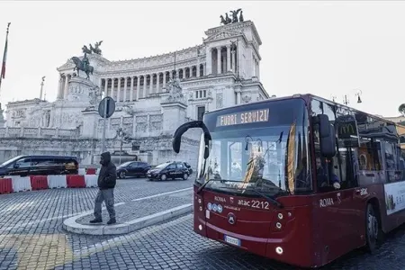 İtaliyada avtobus və metrolar işləmədi