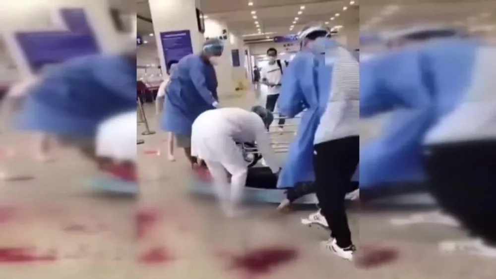 Xəstəxanaya bıçaqlı hücum: - Ölən və yaralananlar var