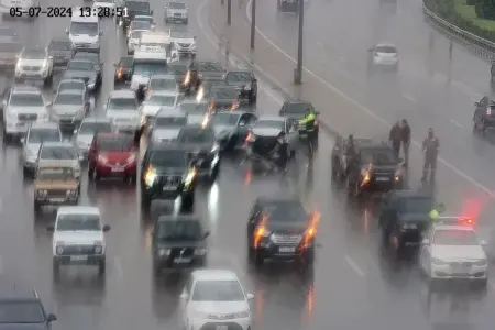 Böyükşor şosesində yol qəzası olub