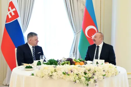 Prezidentin adından Robert Fitsonun şərəfinə rəsmi nahar verildi