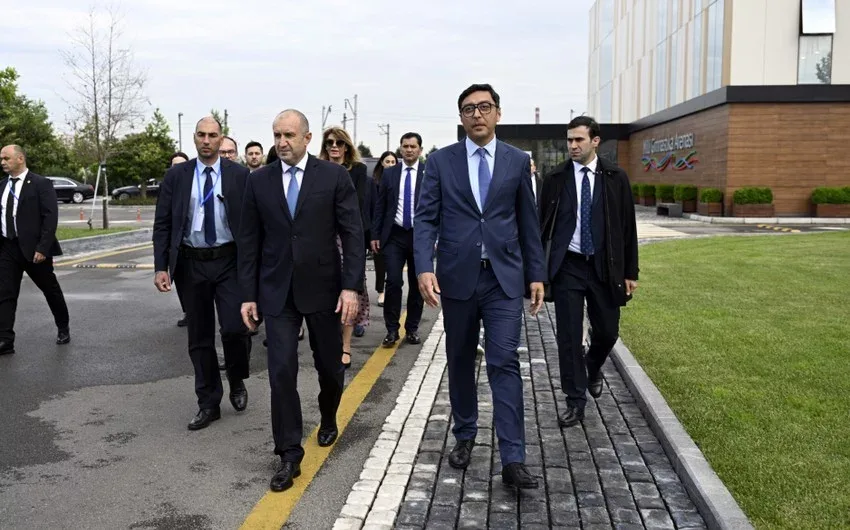 Bolqarıstan Prezidenti və xanımı Milli Gimnastika Arenasında - – FOTOLAR