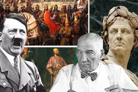 AZ BİLİNƏNLƏR: - Yuli Sezar, Fateh Sultan Mehmed, Atatürk, Hitler, Teymur