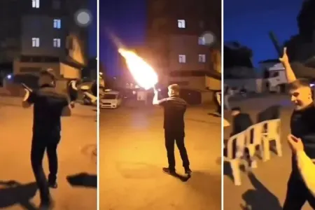 Tüfənglə havaya atəş açdılar..