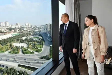 Prezident və xanımı açılışda iştirak etdi