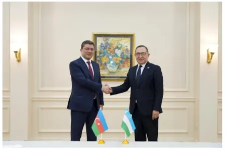 Əhməd İsmayılov ilə Asadjan Xocayev arasında ikitərəfli görüş keçirildi - — FOTO