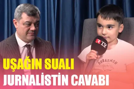 Uşağın sualı jurnalistin cavabı - -VİDEO