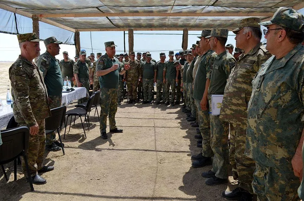 Baş Qərargah rəisi mühəndis bölmələrinin taktiki-xüsusi təlimini izlədi - FOTO