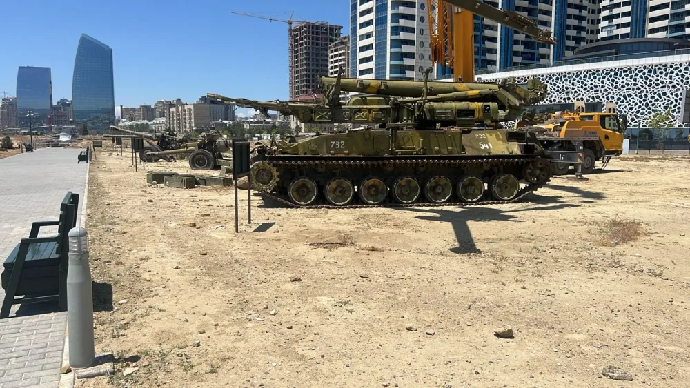Xocalıda tapılan raket kompleksi Hərbi Qənimətlər Parkında