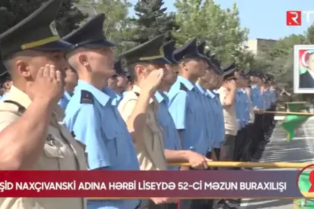 C.Naxçıvanski adına hərbi liseydə 52-ci məzun buraxılışı - VİDEO