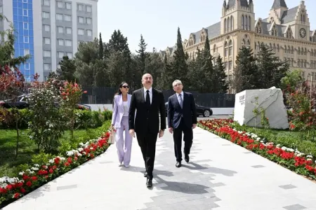 Prezident və xanımı açılışda iştirak etdi