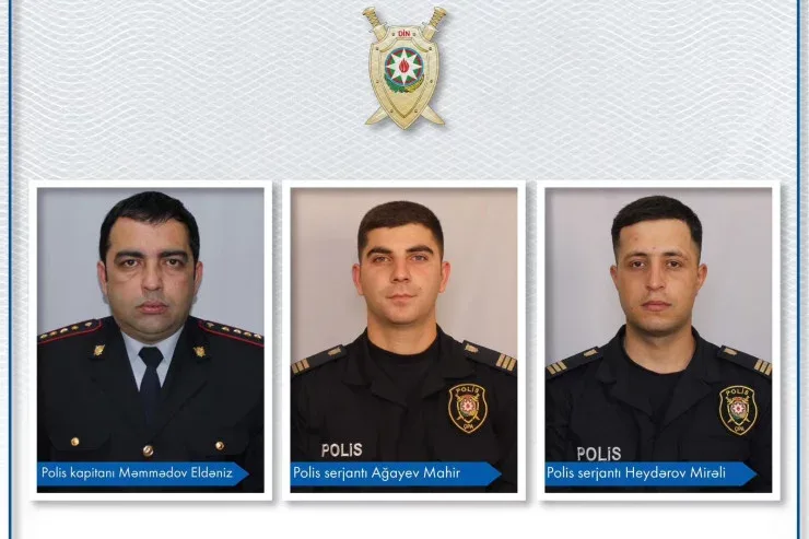 Bu gün Bakıda öldürülən polislərin - FOTOLARI
