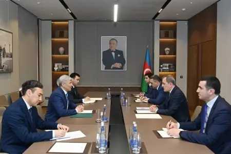 Ceyhun Bayramov Qırğızıstanın yeni səfirini qəbul etdi - FOTO