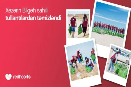 Xəzərin Bilgəh sahili tullantılardan təmizlənib