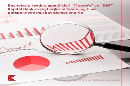 “Moody’s” və “S&P” "Kapital Bank"ın reytinqlərini təsdiqləyib