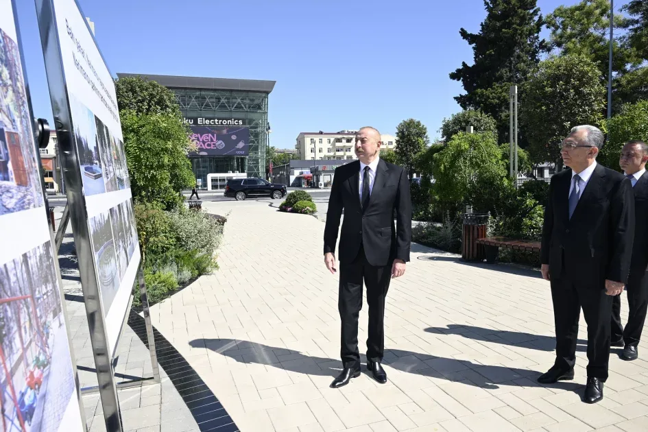 Prezident Nərimanov parkının açılışında iştirak etdi