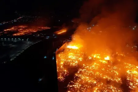 Fabrikdə yanğın: - 4 gündür söndürə bilmirlər