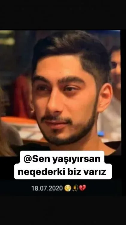 Oğlunu bu sözlərlə yad etdi - FOTO