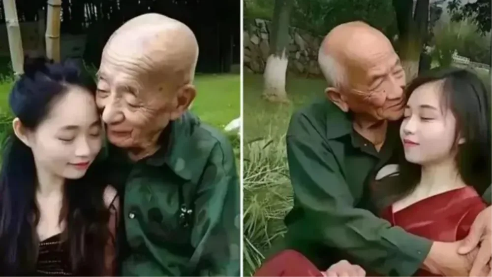 23 yaşlı qadın 80 yaşlı kişi ilə evləndi - FOTO