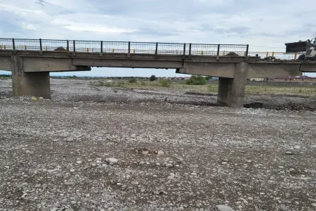 Qusarçayın üzərindəki körpü - BAĞLANDI - FOTO