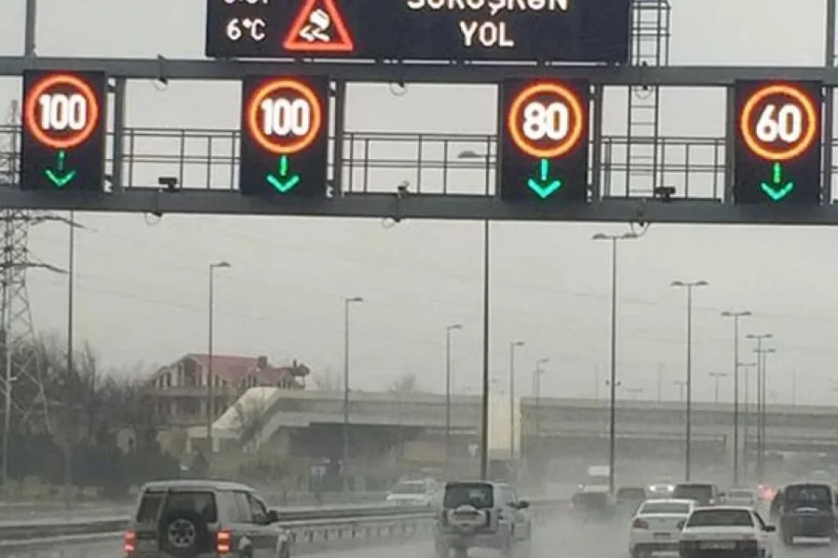 Bu yolda sürət həddi endirildi