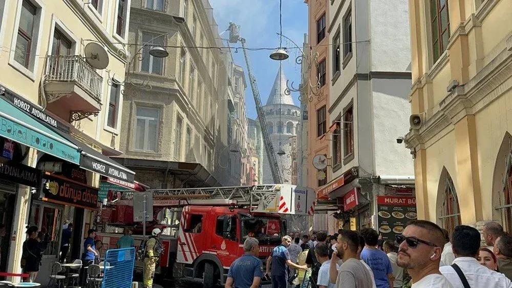 Qalatada yanğın: - Küçələri tüstü bürüdü