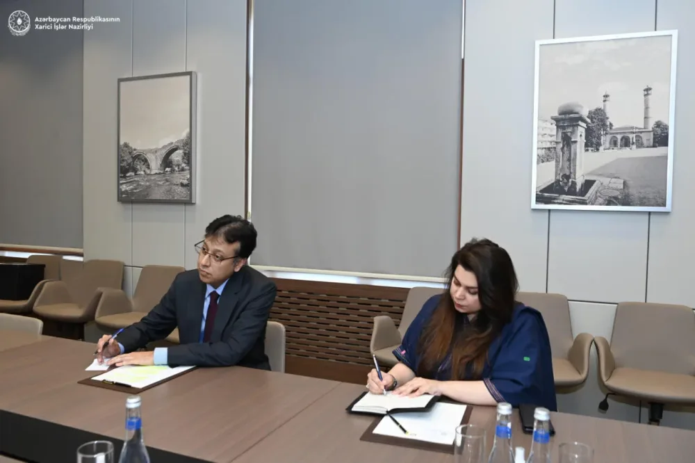 Ceyhun Bayramov Pakistanın yeni səfirini qəbul edib - FOTO