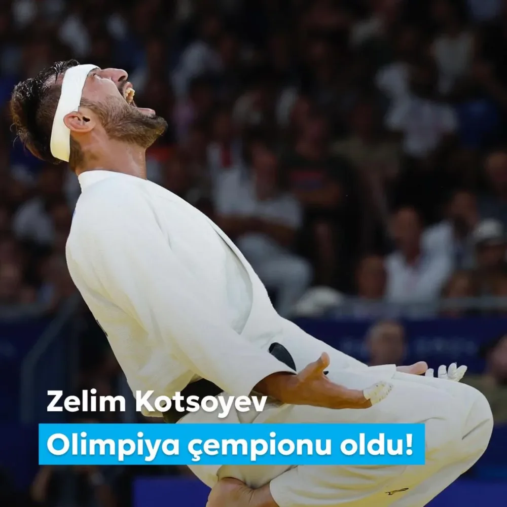 Mehriban Əliyeva Zelim Kotsoyevin Olimpiya çempionu olması ilə bağlı paylaşım edib - FOTO