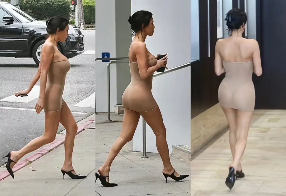 Reperin dizayner arvadı transparan geyimdə - FOTO