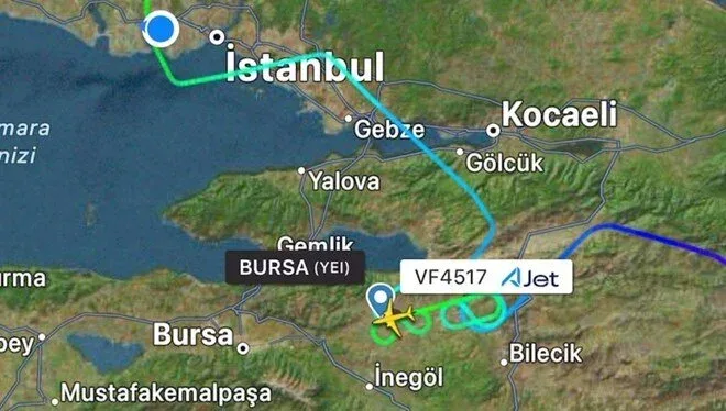Qorxulu anlar: - Təcili eniş edildi