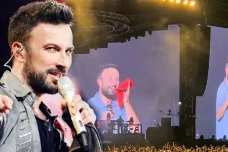 Tarkan tərini sildiyi dəsmalı pərəstişkarlarına atdı: - Mənim tərim gözəl qoxur