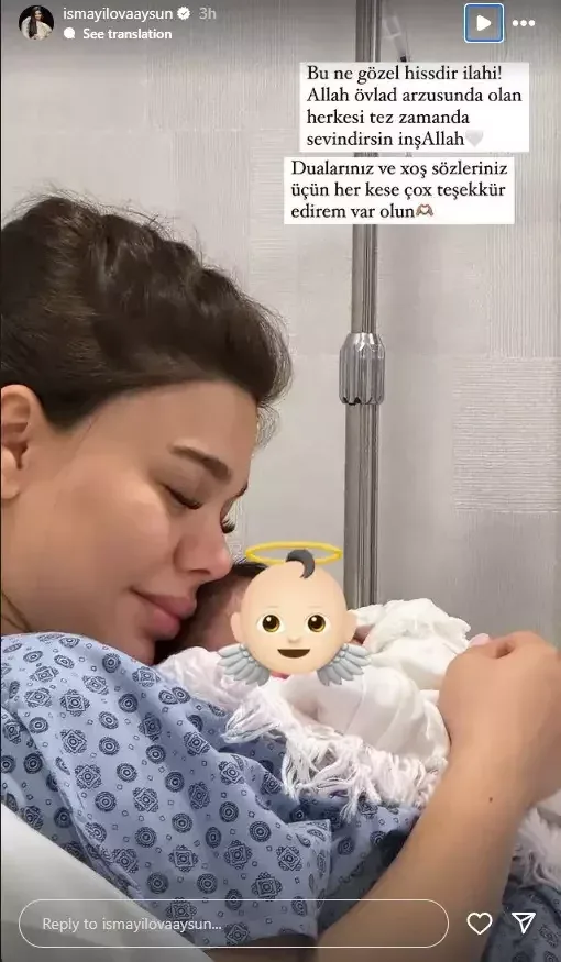 Ana olan Aysundan ilk paylaşım - FOTO