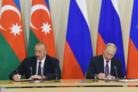Bakıda Azərbaycanla Rusiya arasında sənəd mübadiləsi mərasimi keçirilir